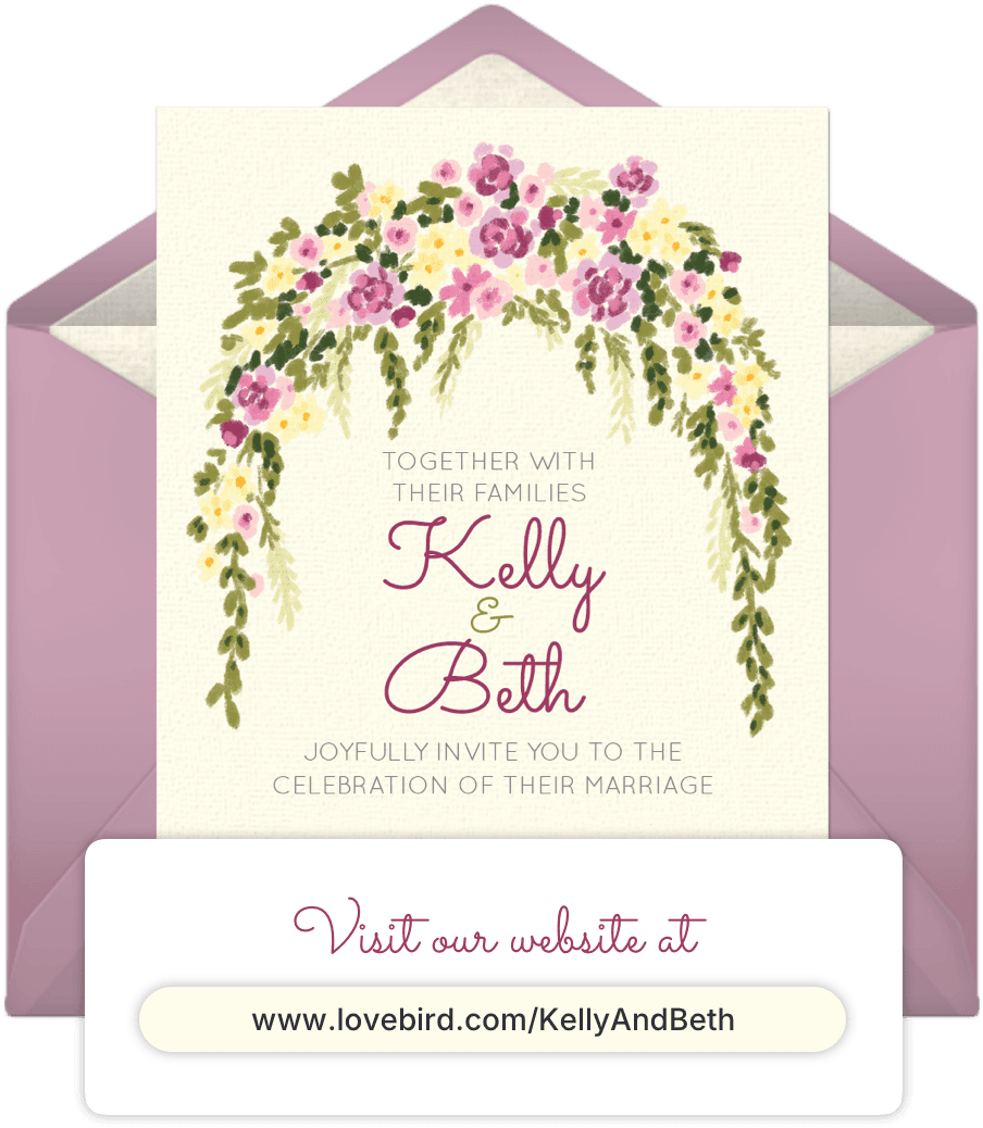 Premium wedding websites lovebird